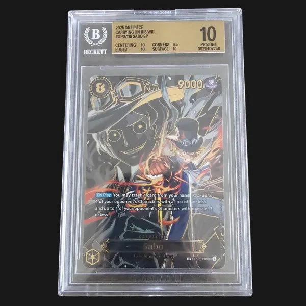 B BECKETT 2025 One Piece Carrying On His Will SABO SP