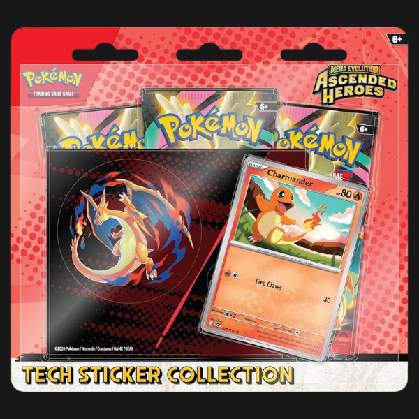Charmander Ascended Hero’s Tech Sticker Collection