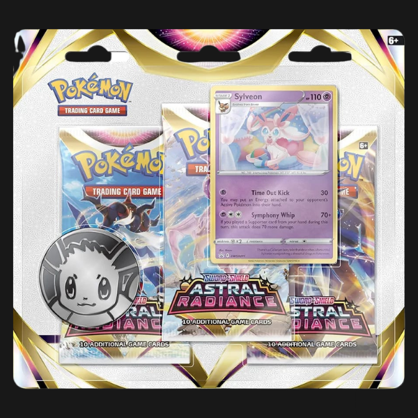 Sword & Shield-Astral Radiance 3-Pack Blister – Eevee or Sylveon